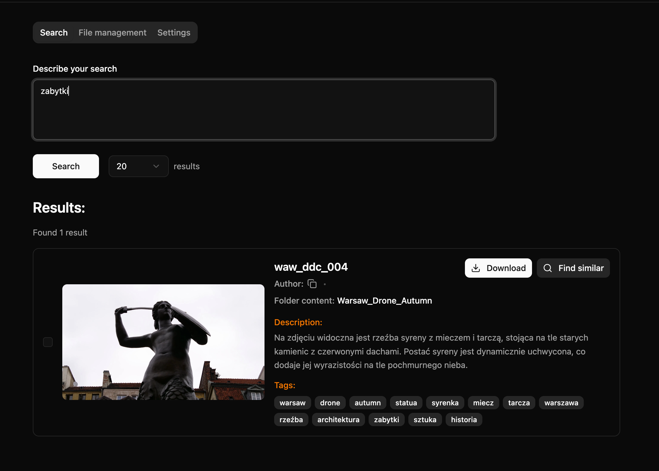 Zabytki search